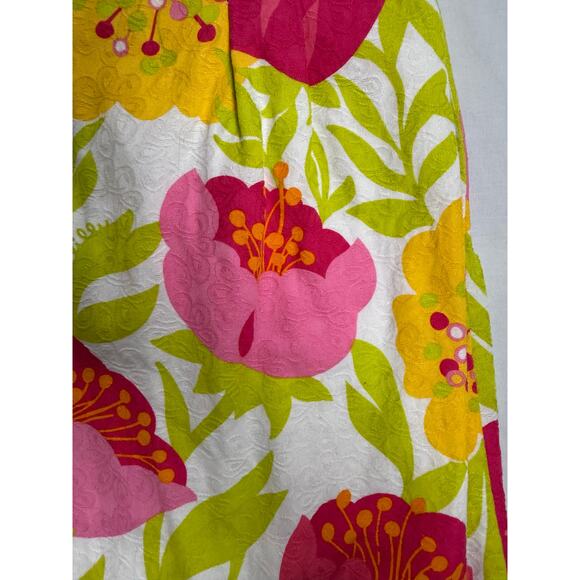 Lilly Pulitzer Vanessa Floral Print Strapless Dress SIZE 0 - Picture 8 of 13